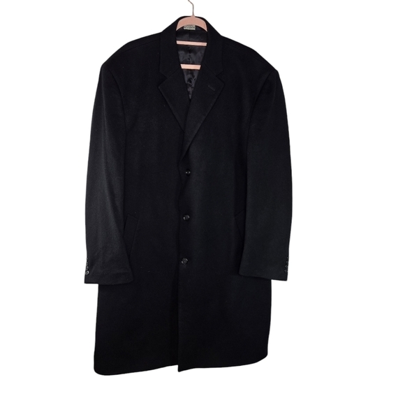 Jos. A. Bank black pure cashmere Long Overcoat